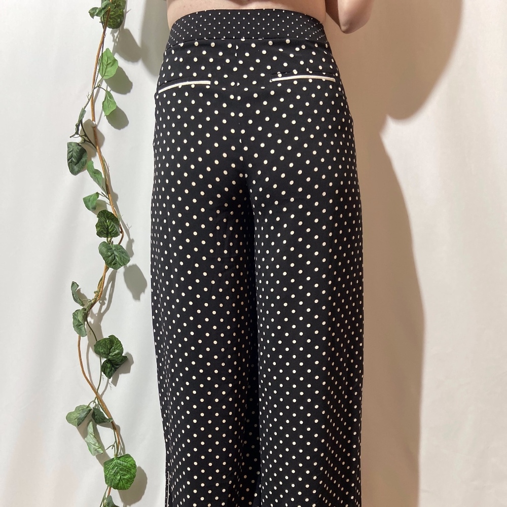 Belle Vere Polka Dot Palazzo Wide Leg Career Pants Size 0